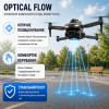 Квадрокоптер AE19 – дрон с HD камерой, бесколлекторными моторами, Optical Flow, избеганием препятствий, до 15 минут полета, до 200 м, пульт с экраном, серый